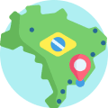 ilustração do mapa do brasil