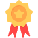 Ilustração de uma medalha